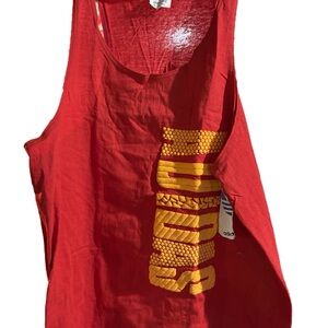 Vintage Adidas Bold Red and Yellow Tank Top